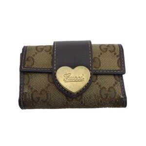 GUCCI Key holder Beige brown Women 203551 Authentic secondhand